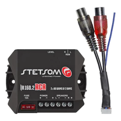Módulo Stetsom Iron 160 Rca Amplificador Full Range 35hz ~ 20khz 160w Rms Em 2 Ohms Entrada Rca 2 Canais 160w Em 13.8v