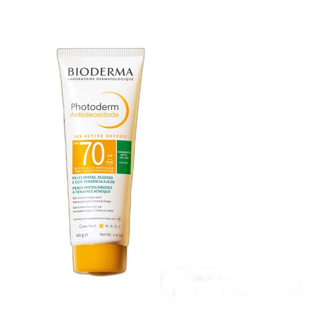 Bioderma Photoderm Antioleosidade FPS 70 2 Claro - Protetor Solar Facial com Cor 40g — imagem 2 de 2