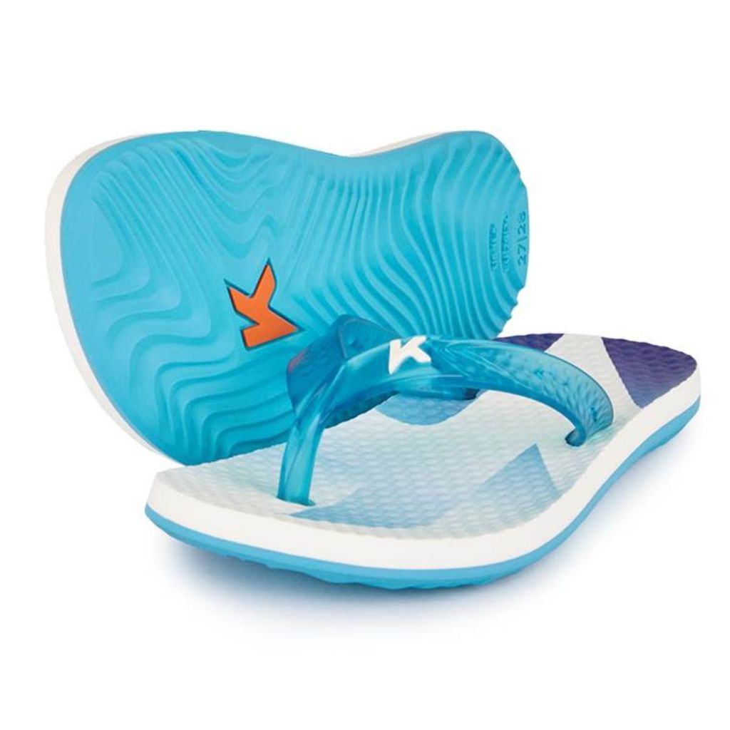 Chinelo Infantil Kenner Summer Clean Kids - Branco e Azul em Oferta na Shopee