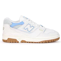 Tênis New Balance 550 Off White e Azul Claro - Feminino