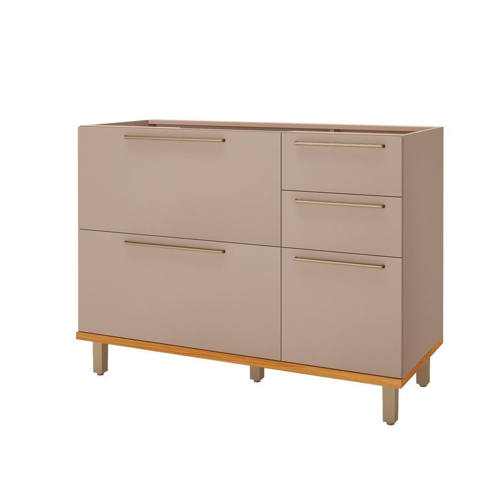 Balcão Cozinha para Pia 2 Portas 3 Gavetas 120cm s/Tampo 
 em Oferta na Shopee