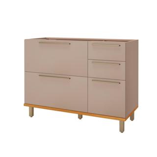 Balcão Cozinha para Pia 2 Portas 3 Gavetas 120cm s/Tampo 
 em Oferta na Shopee