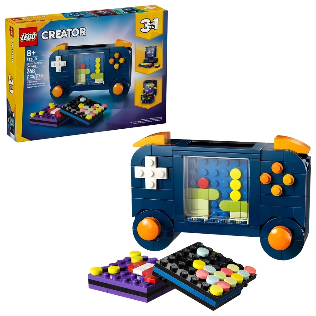 Console de Jogos Retrô 3 em 1 Creator 268 Peças 31380 - Lego em Oferta na Shopee