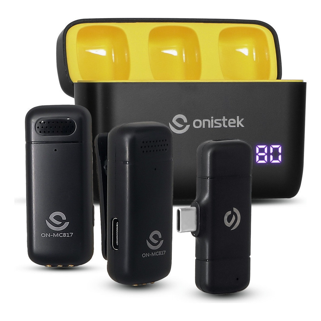 Microfone De Lapela Sem Fio Profissional Para Celular Tipo C