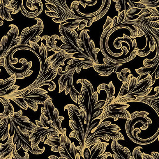 Guardanapo Para Decoupage Ambiente 33x33cm Barroco Dourado Preto C/20