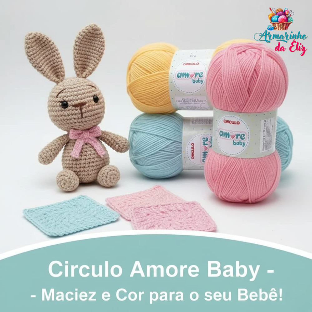 🧶 LÃ AMORE BABY – 40g | Fio Fino e Delicado 👶💖 (1 Unidade) em Oferta na Shopee