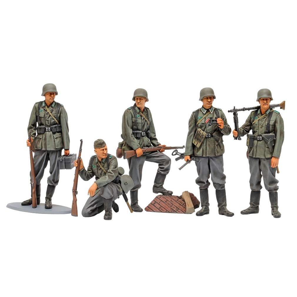 Tamiya 135 Série Militar em Miniatura No371 Conjunto de Infantaria Alemã Modelo de Plástico do Meio da Guerra 35371