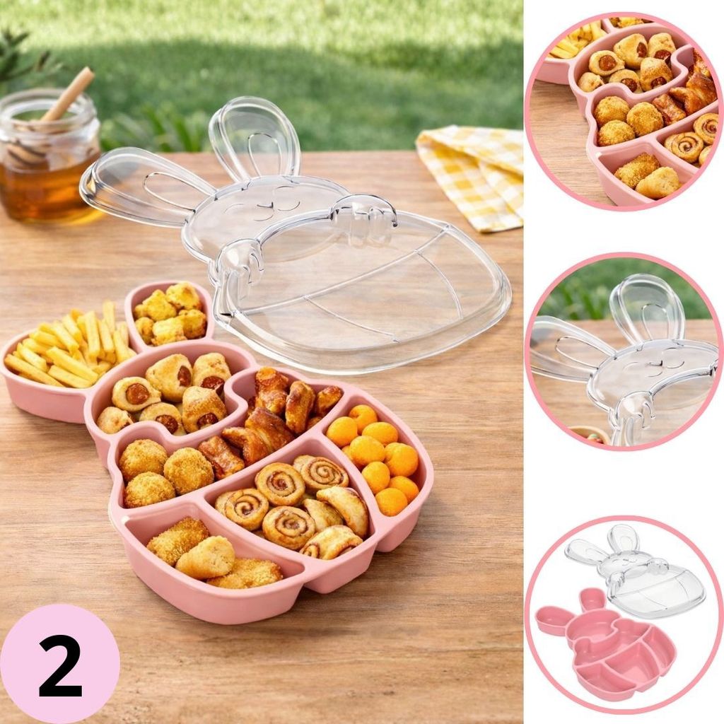 2 FONDUE CAKE BOX PETISQUEIRA COELHO PÁSCOA  ROSA  (BLUE STAR) (CHOCO)