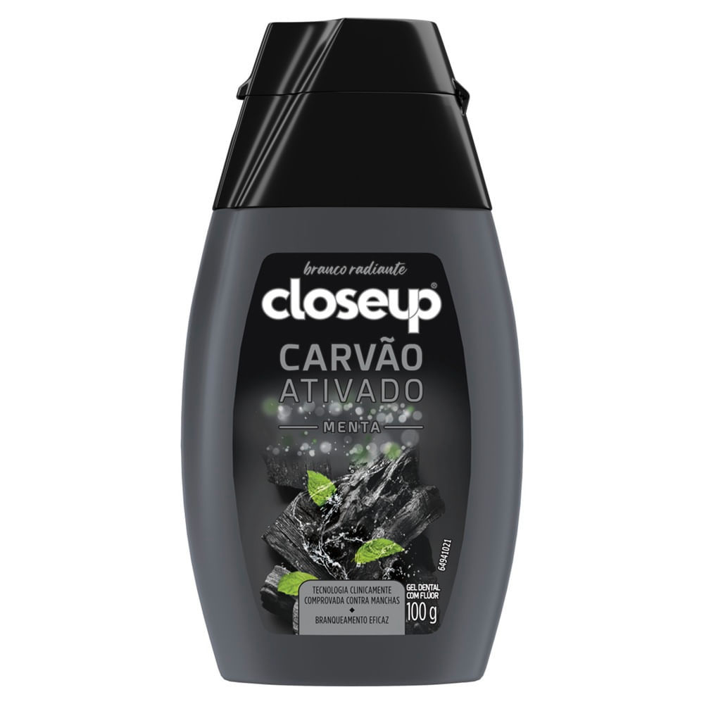 Creme Dental Closeup Carvão Ativado Menta 100g em Oferta na Shopee