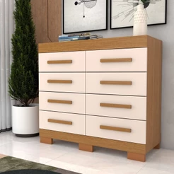 Cômoda Milano 8 Gavetas 100% Mdf - Panorama Móveis