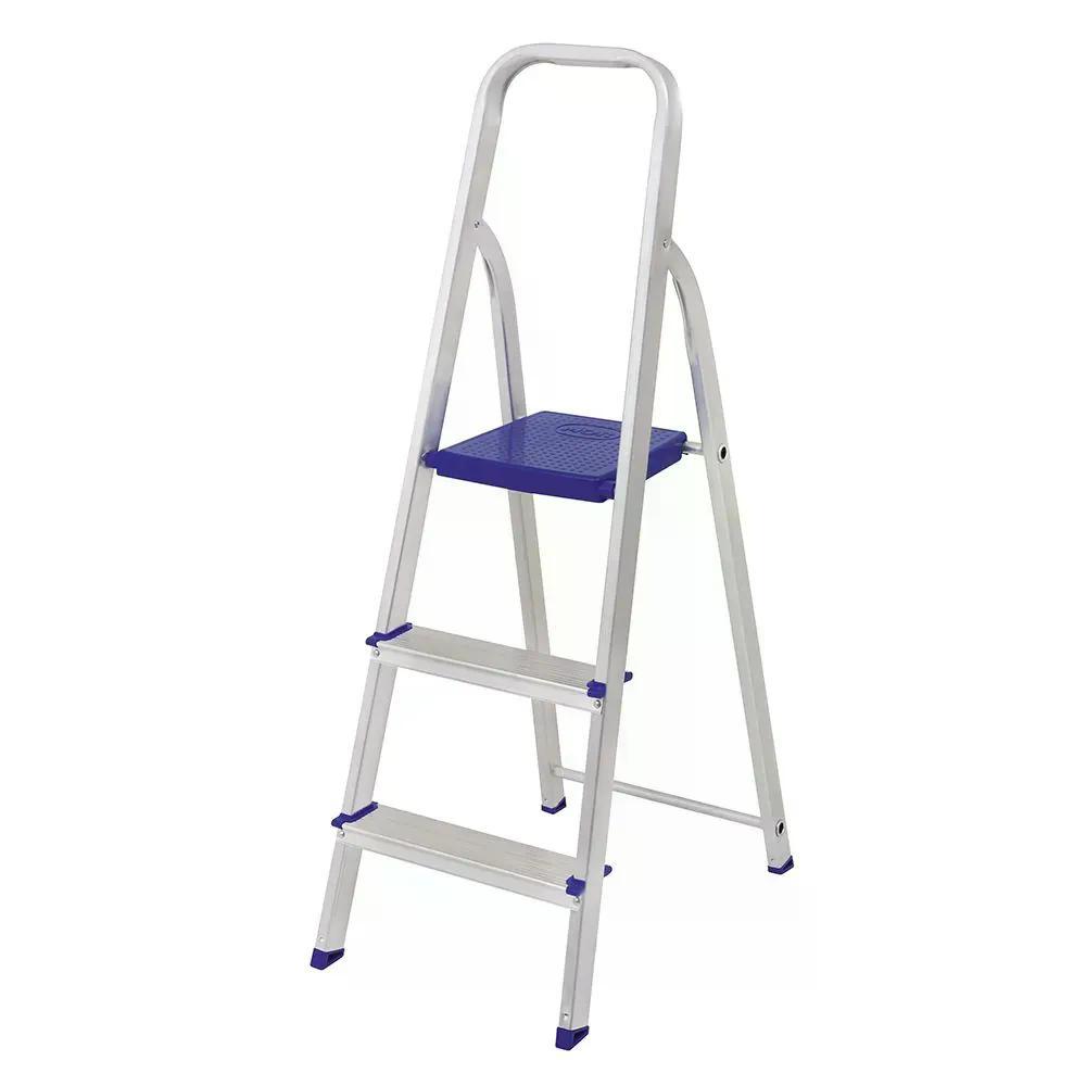 Escada Alumínio Mor 5101 3 Degraus Dobrável
