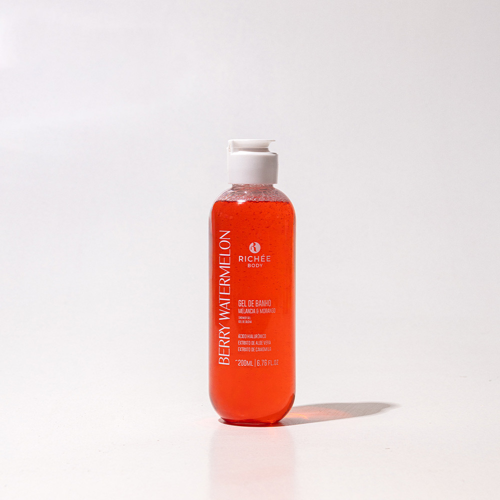 Gel de Banho Morango e Melancia 200ml - Richée Body em Oferta na Shopee