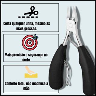 Alicate De Unha Corte Profissional Unhas Manicure Pedicure-Cor Prata em Oferta na Shopee