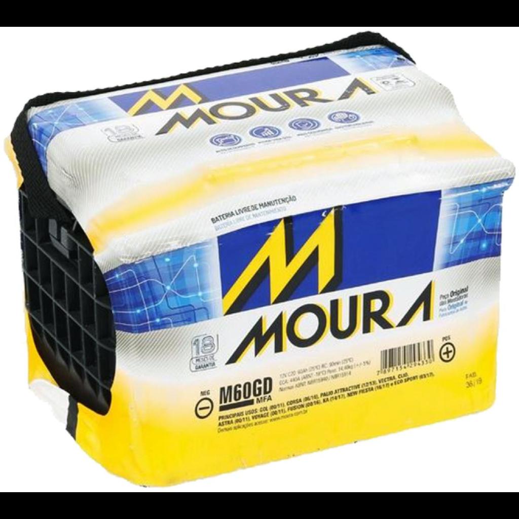 Bateria 60 Ah 12V Chevrolet Sonic 2011 a 2015 Moura M60GD