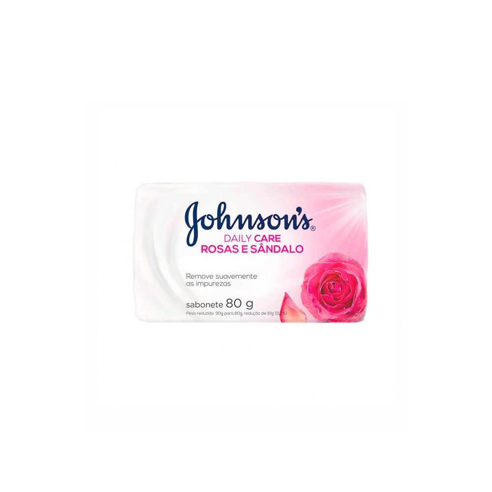Sabonete Johnson'S Daily Care Rosas E Sândalo 80g