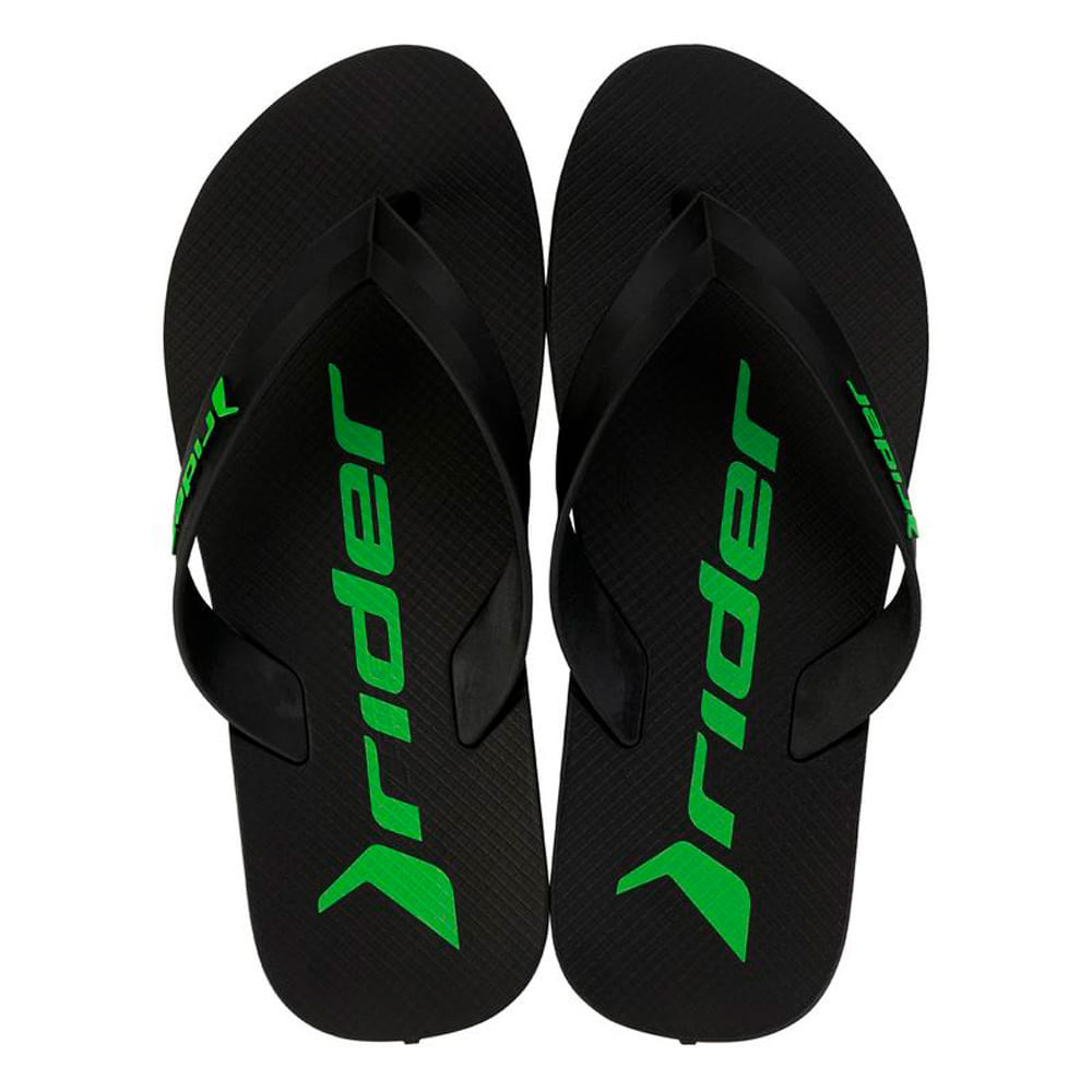 Chinelo Rider Feel Cor Preto e Verde Tamanho 43/44 1 Par em Oferta na Shopee