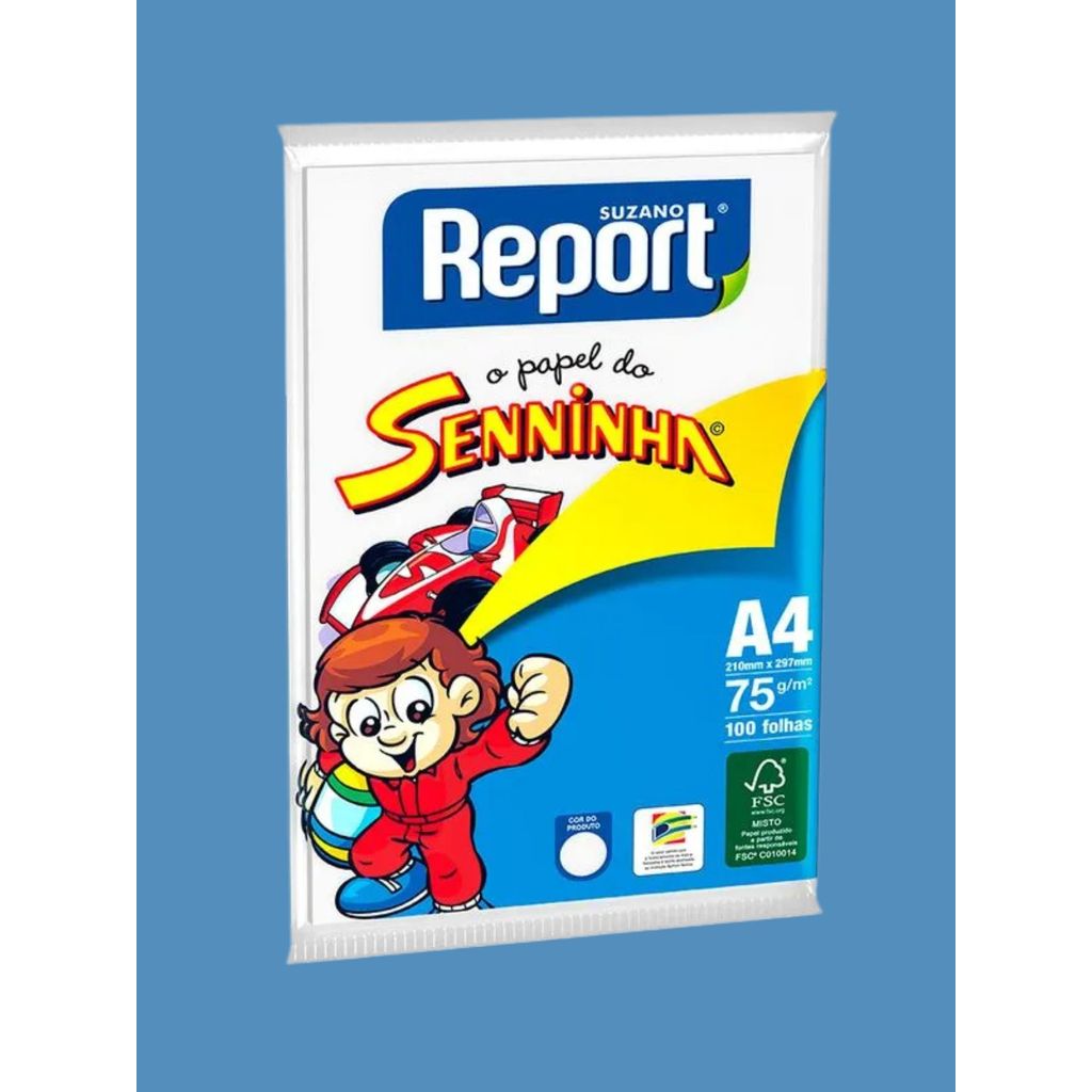 3 Pacotes Papel Sulfite A4 300 Folhas Seninha Report Branco Escolar Resma Desenhar papelaria rascunho Pintar