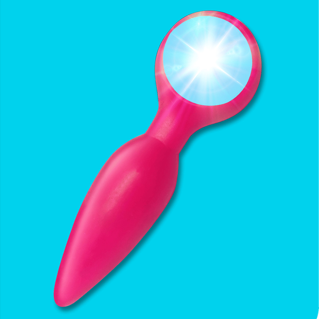 Plug Anal em TPE com LED - 4 Cores | Diversão ao Cubo em Oferta na Shopee