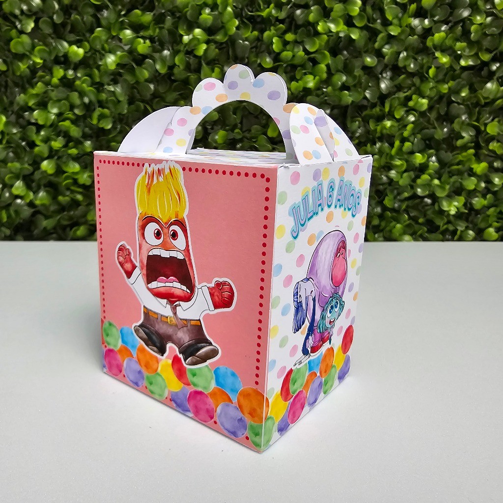 Caixa Lanchinho DIVERTIDAMENTE RAIVA  - Personalizados - Festa infantil - Aniversário - Lembrancinha