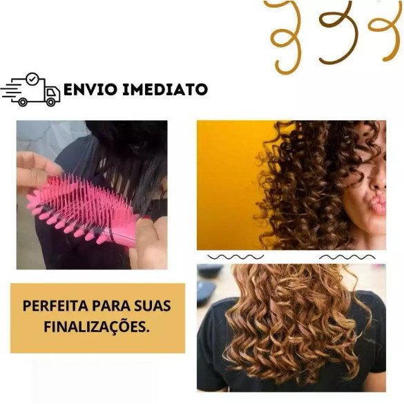 Escova  Estilo Bounce Curl Define os Cachos 
 Pronta Entrega