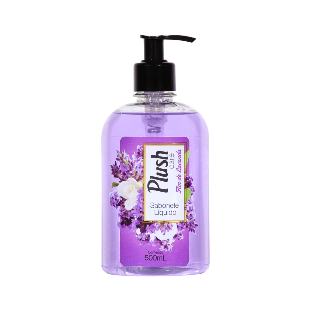 Kit 2 Sabonete Liquido p Mãos Lavanda Hidratante 500ml Plush