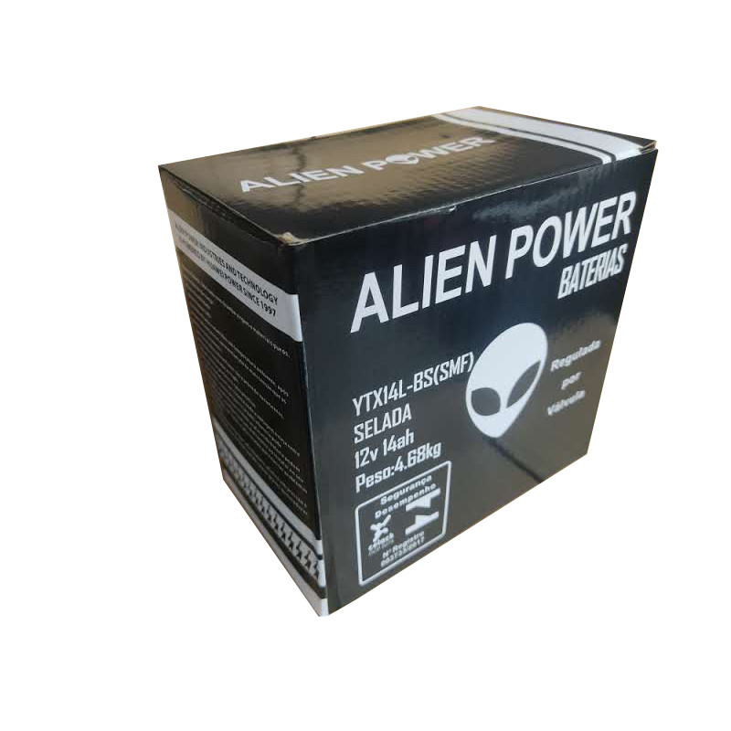 Bateria de moto Alien Power SELADA YTX14LBS 14ah Harley Davidson 883 E Xl 1200