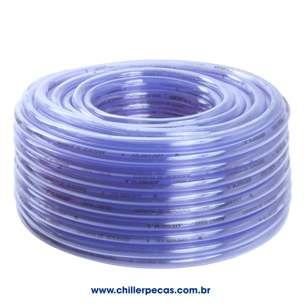 MANGUEIRA DE DRENO SPLIT CRISTAL 3/4" X 2MM (ROLO C/ 50 MTS)