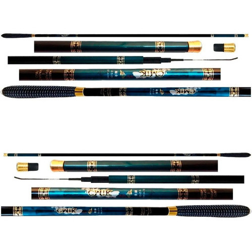 Vara Telescópica Ultra Light 100 % Carbono 4,50m Gomo Longo em Oferta na Shopee