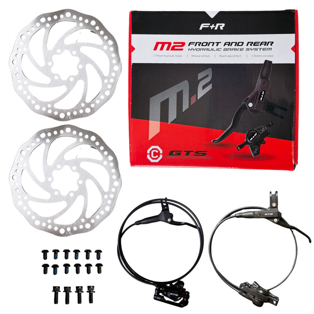 Kit Freio Hidráulico GTS 160MM Preto Com Discos e Rotores Para Bike Bicicleta Completo em Oferta na Shopee