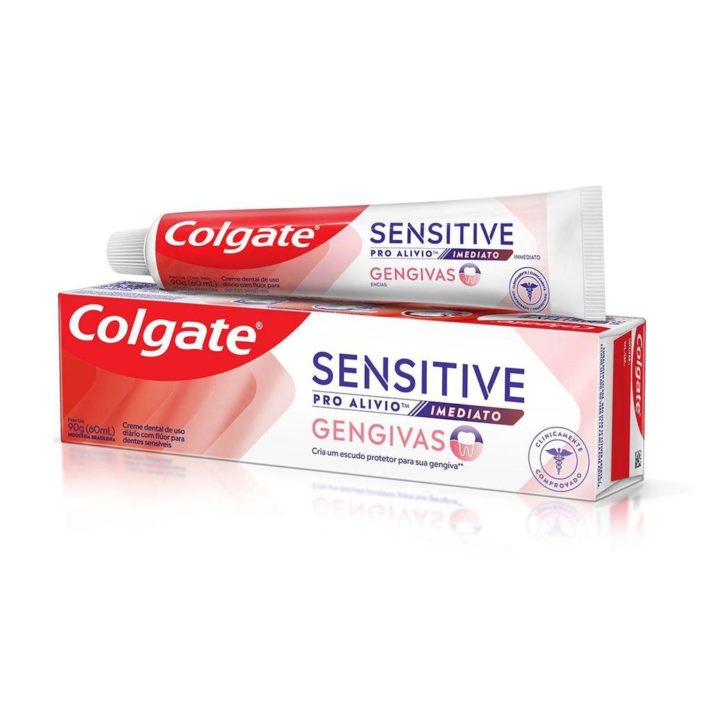 Kit 3 Cremes Dentais Colgate Sensitive Pro-Alívio Imediato 90g — imagem 2 de 2