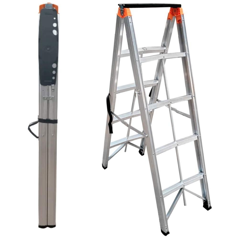 Escada Dobrável Palito de Alumínio 4 Degraus N24035517 Conthey em Oferta na Shopee