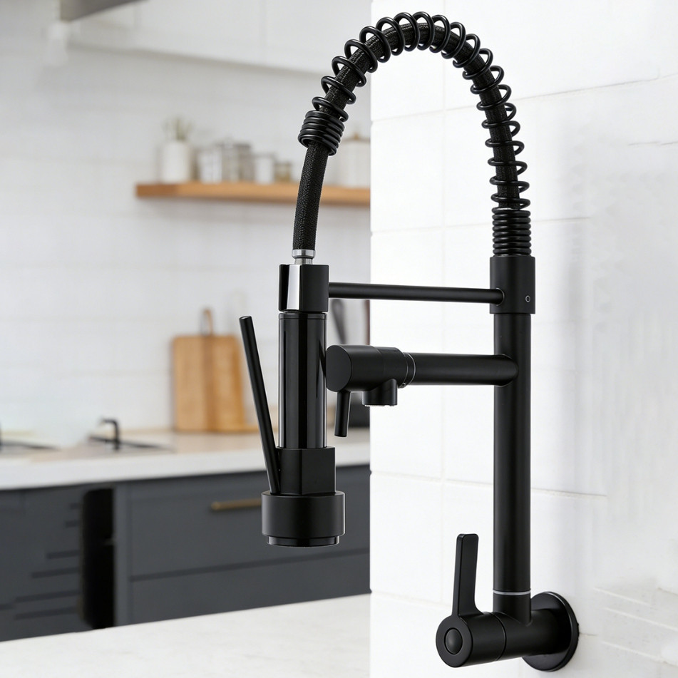 Torneira De Cozinha , Bancada/Mola De Dupla Utilização Montada Na Parede , Extraível Grátis Para Uso Flexível . em Oferta na Shopee