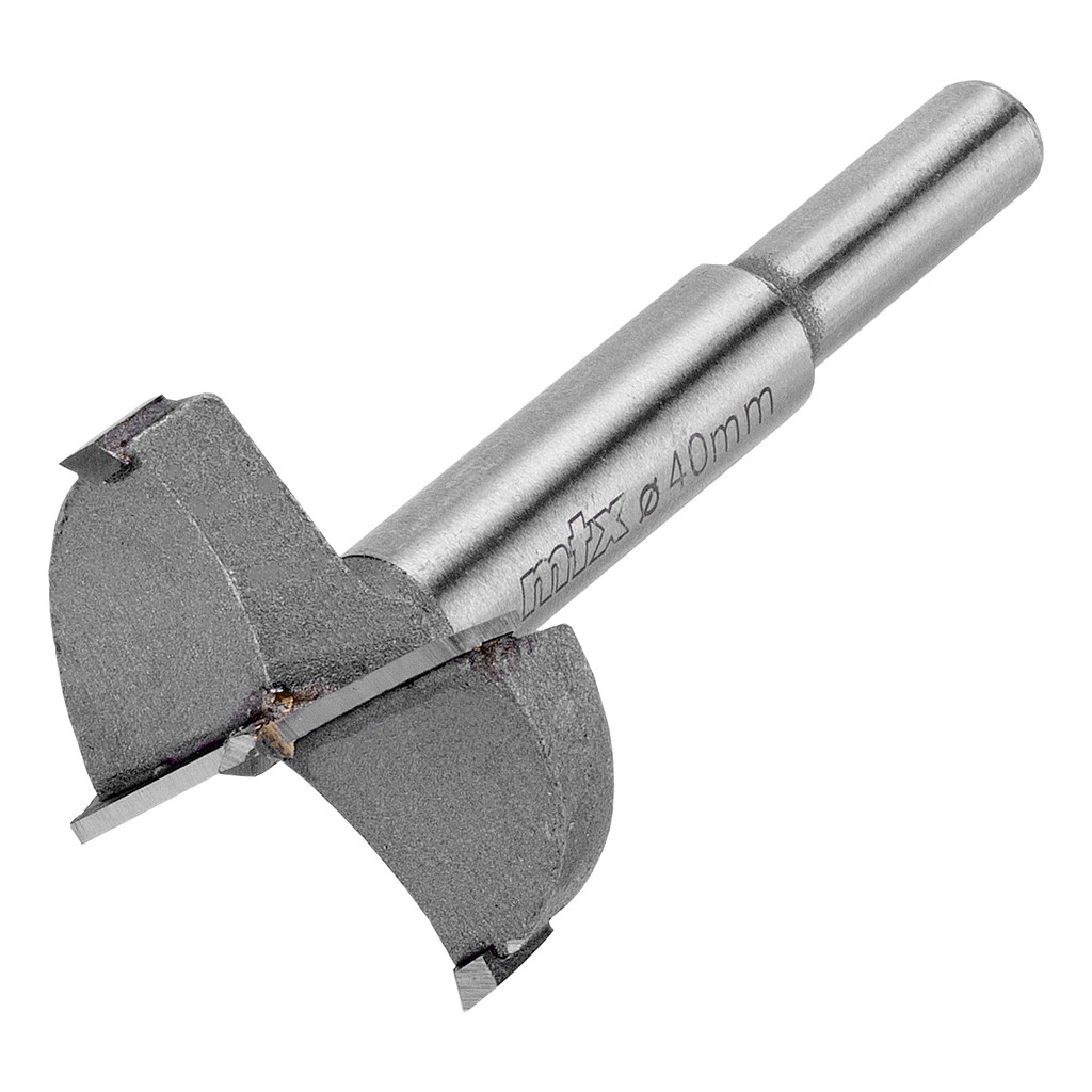 Broca Forstner Aço Rápido 40mm Haste Cilíndrica 1 Peça MTX