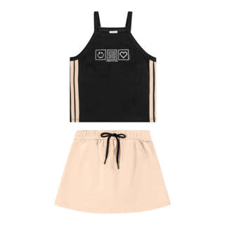 Conjunto Infantil Menina Interativo Elian Preto em Oferta na Shopee