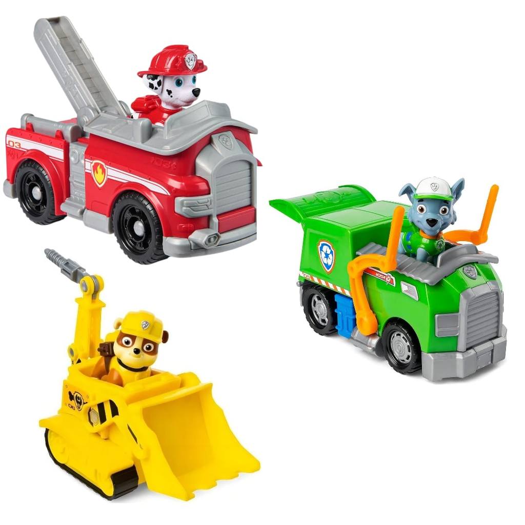 Patrulha Canina Boneco Brinquedo Marshall Rubble Rocky