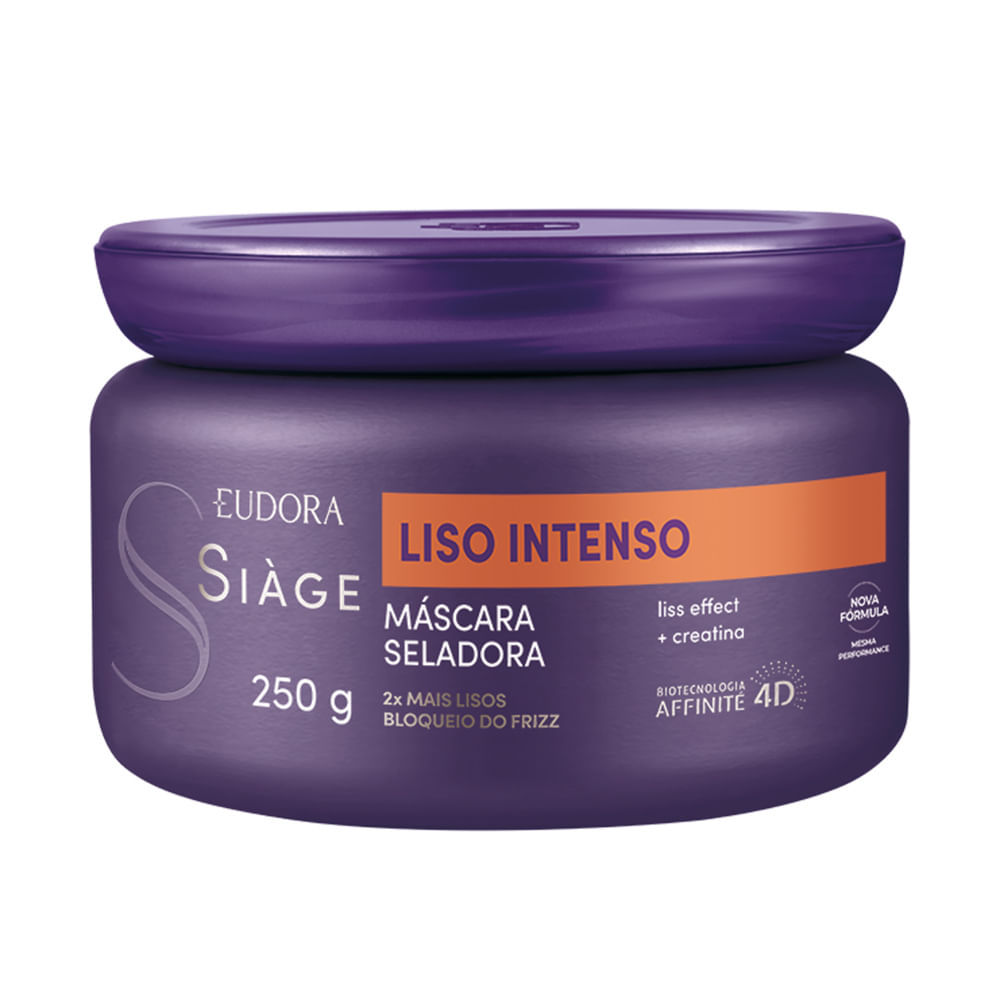 Máscara Capilar Seladora Siàge Liso Intenso 250g em Oferta na Shopee