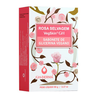 Sabonete GH Glicerina Vegano com Óleos e Rosa Selvagem 90g em Oferta na Shopee