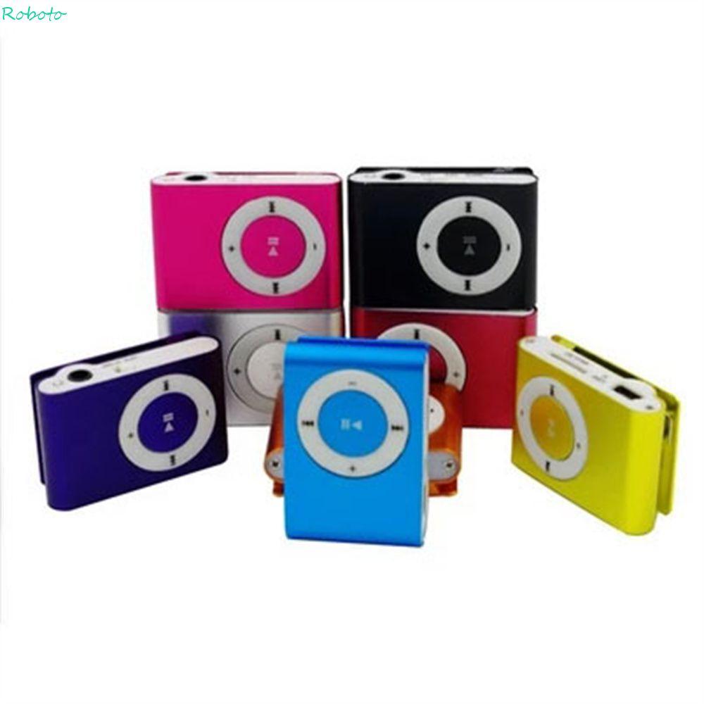 DARNELL MP3 Player Mini Walkman Portátil Metal 3.5mm Espelho Esporte MP3