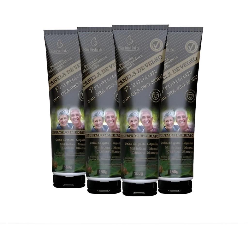 Atacado 12 Pomada Canela De Velho Premium Bio Instinto 150g Original