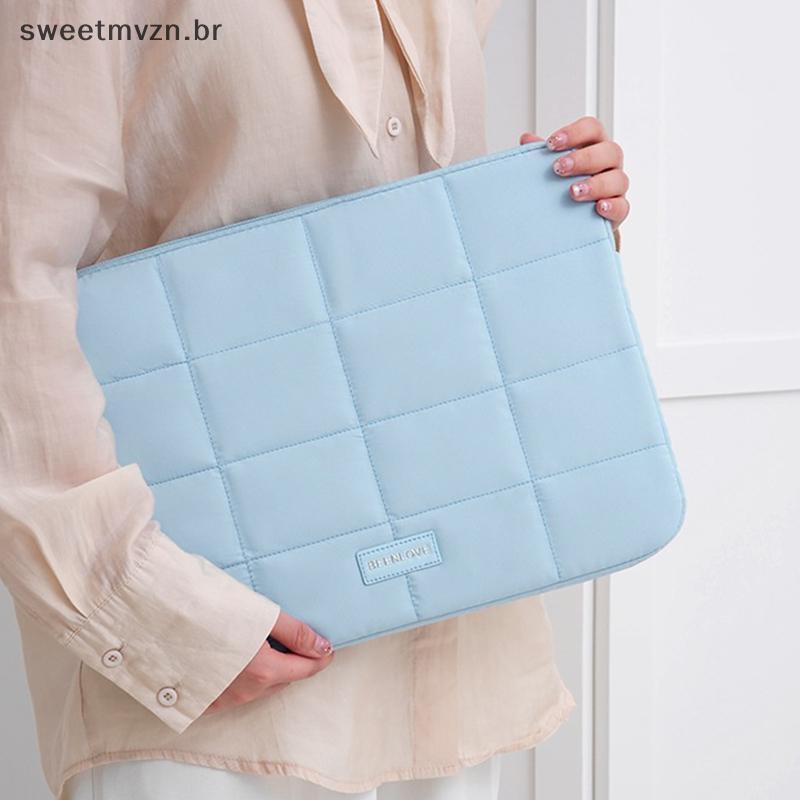 sweetmvzn Bolsa Para Laptop 14 15.6 Polegadas Notebook Air/Pro Lenovo Dell Shoproof De Viagem Tablet BR