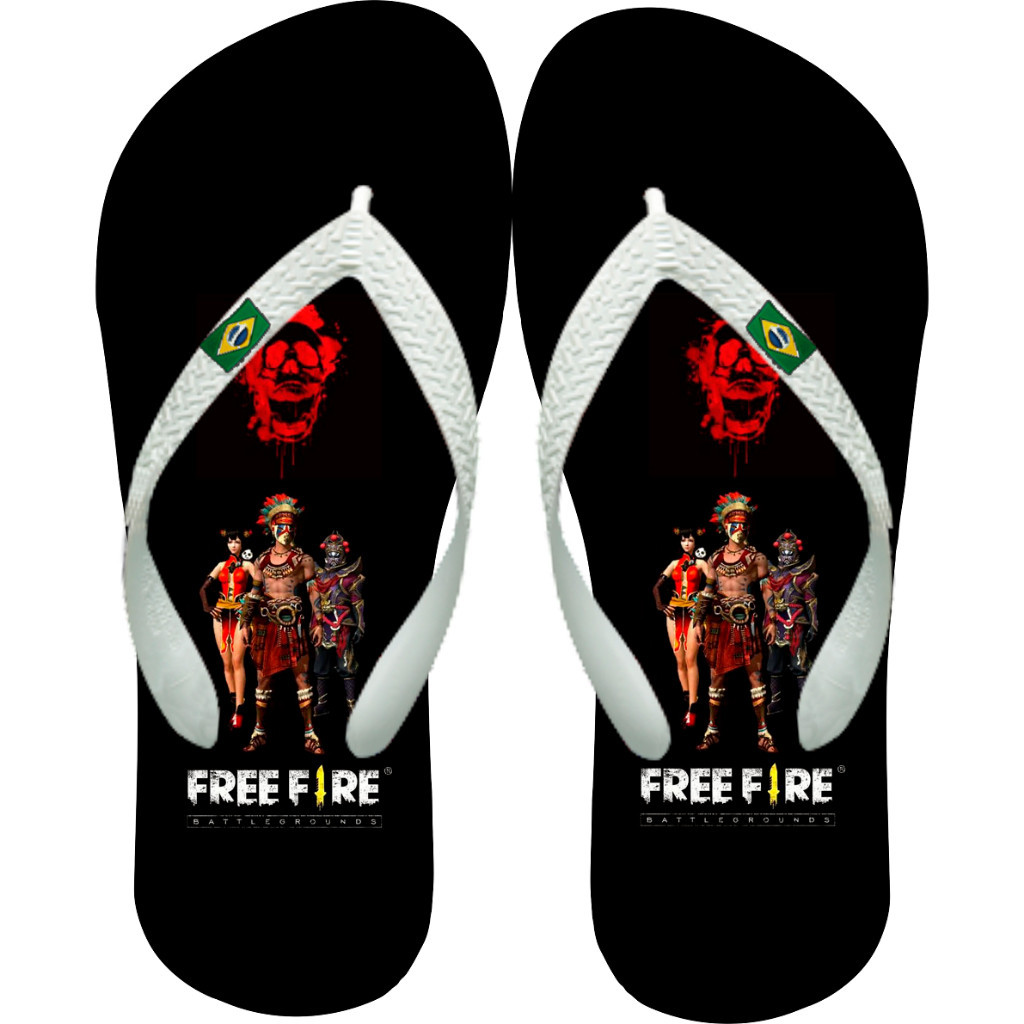 Chinelo Free Fire: Estilo Épico para Fãs do Battle Royale!