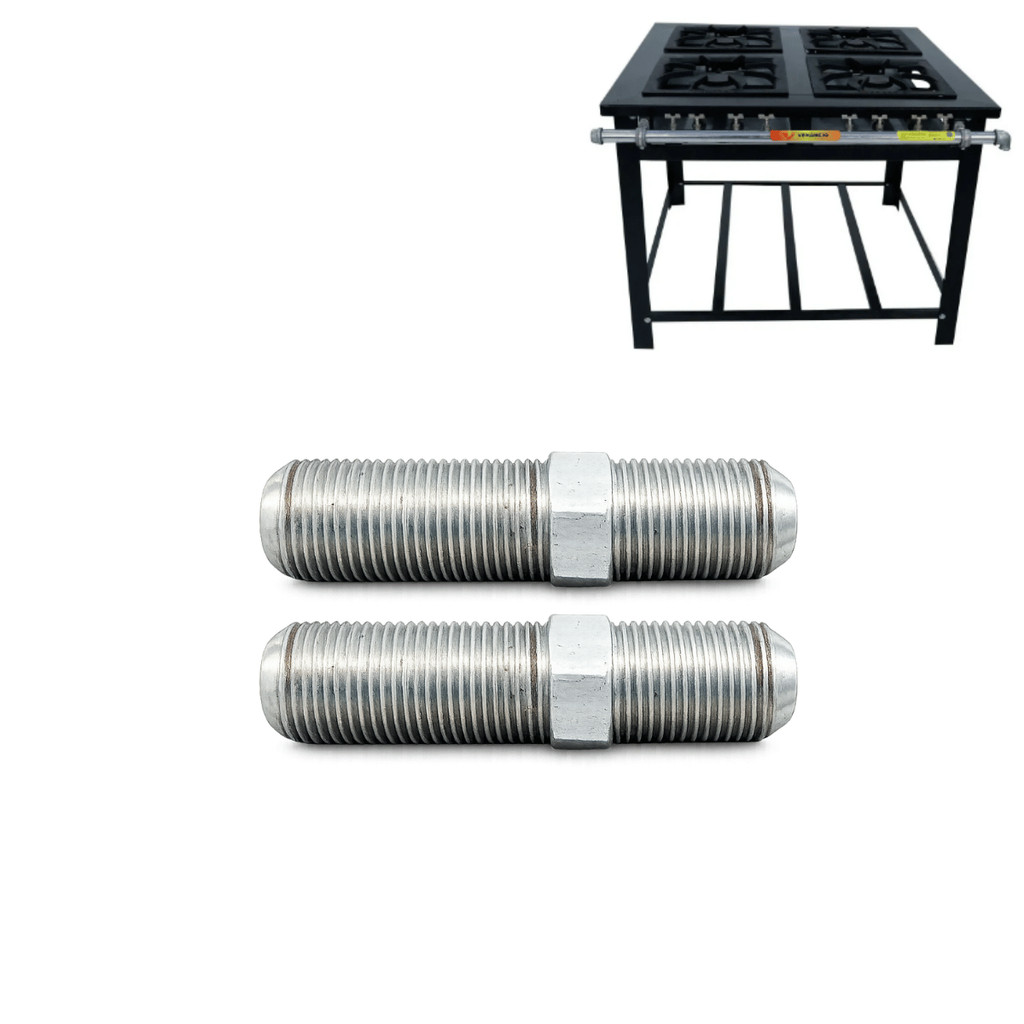 2 Injetor de Gas 1,10mm Queimador Duplo fogao 40x40 Venancio