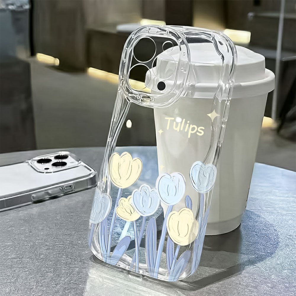 Tulipa Airbag Capinha Capa Para Samsung Galaxy A03 A04E A05 A06 A12 A13 A14 A15 A16 A23 Silicone Normal Transparente