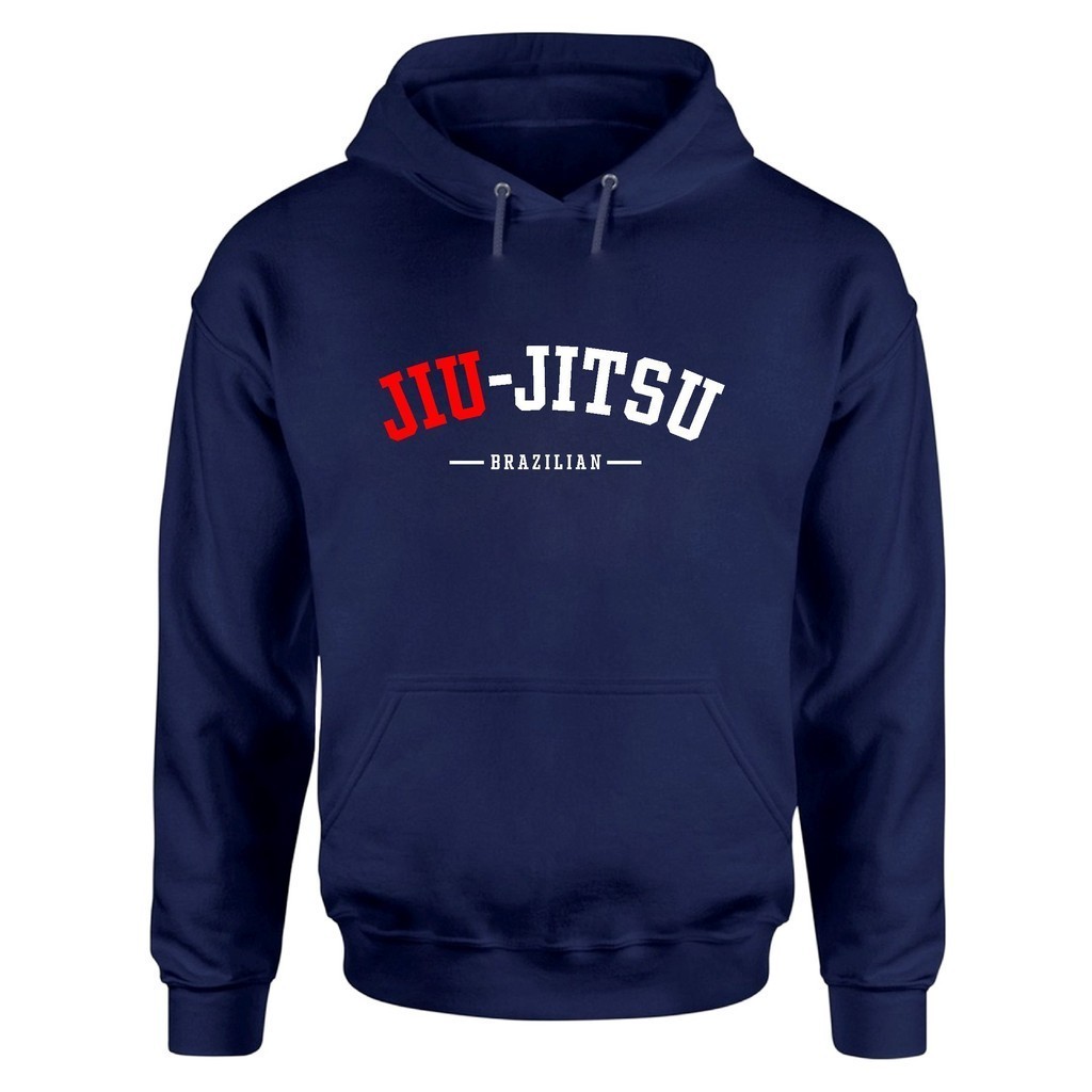 Moletom Jiu Jitsu BJJ Oss Luta Esporte Arte Bolso Canguru Com Capuz Academia Shopping Lazer - Envio em 24H CMS PREMIUM