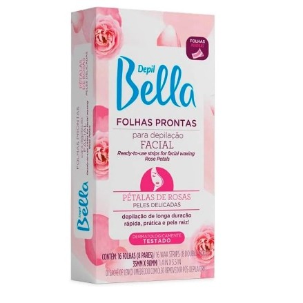 Folhas Prontas Depilação Facial depilBella Pétalas de rosas de16fls