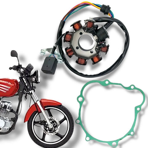 Estator Com Bobina Pulso + Junta Estator Dafra Speed 150