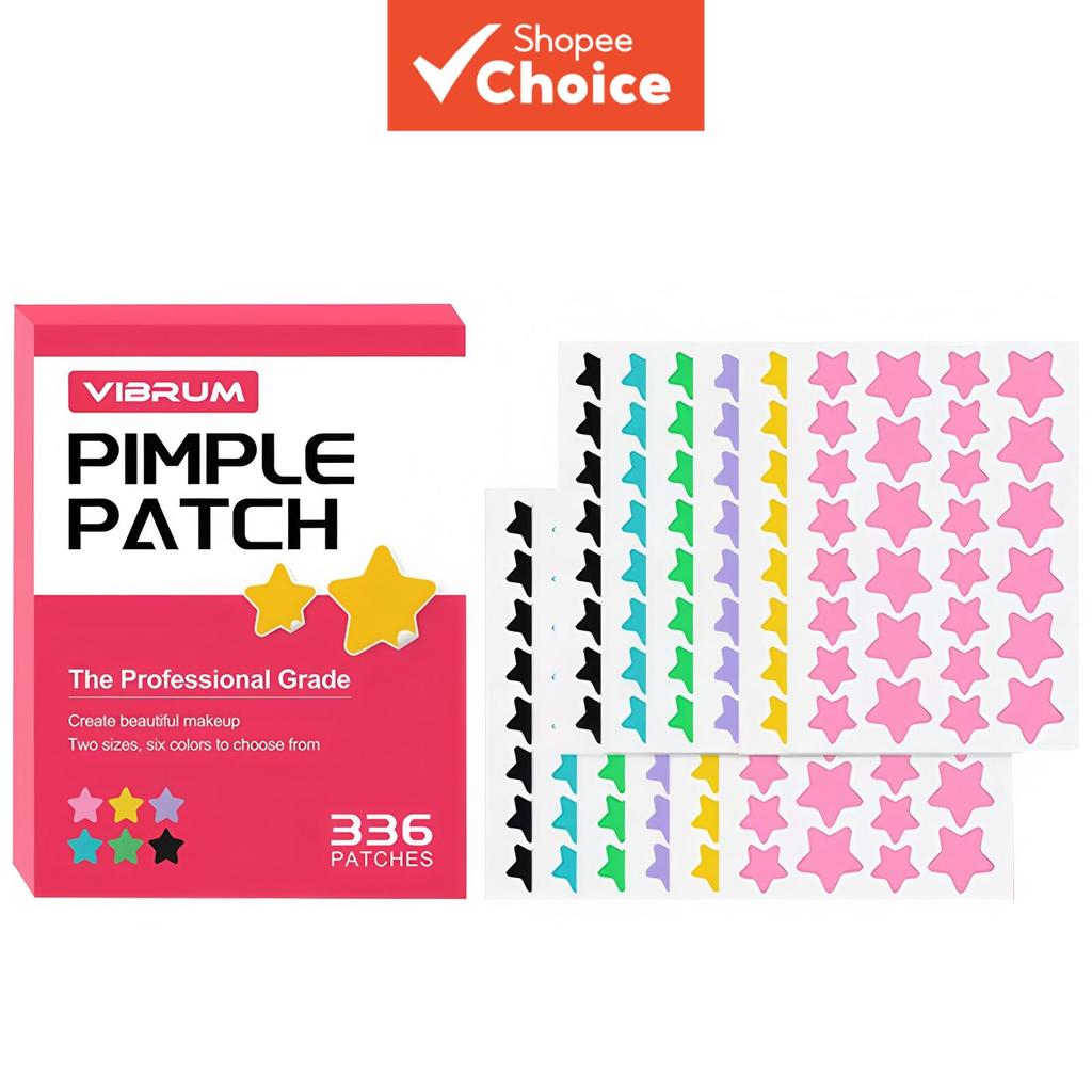  Patches de Acne 332 unidades, Adesivos para espinhas no rosto, Patches de Hidrocolóide para Acne, Adesivos para cobrir