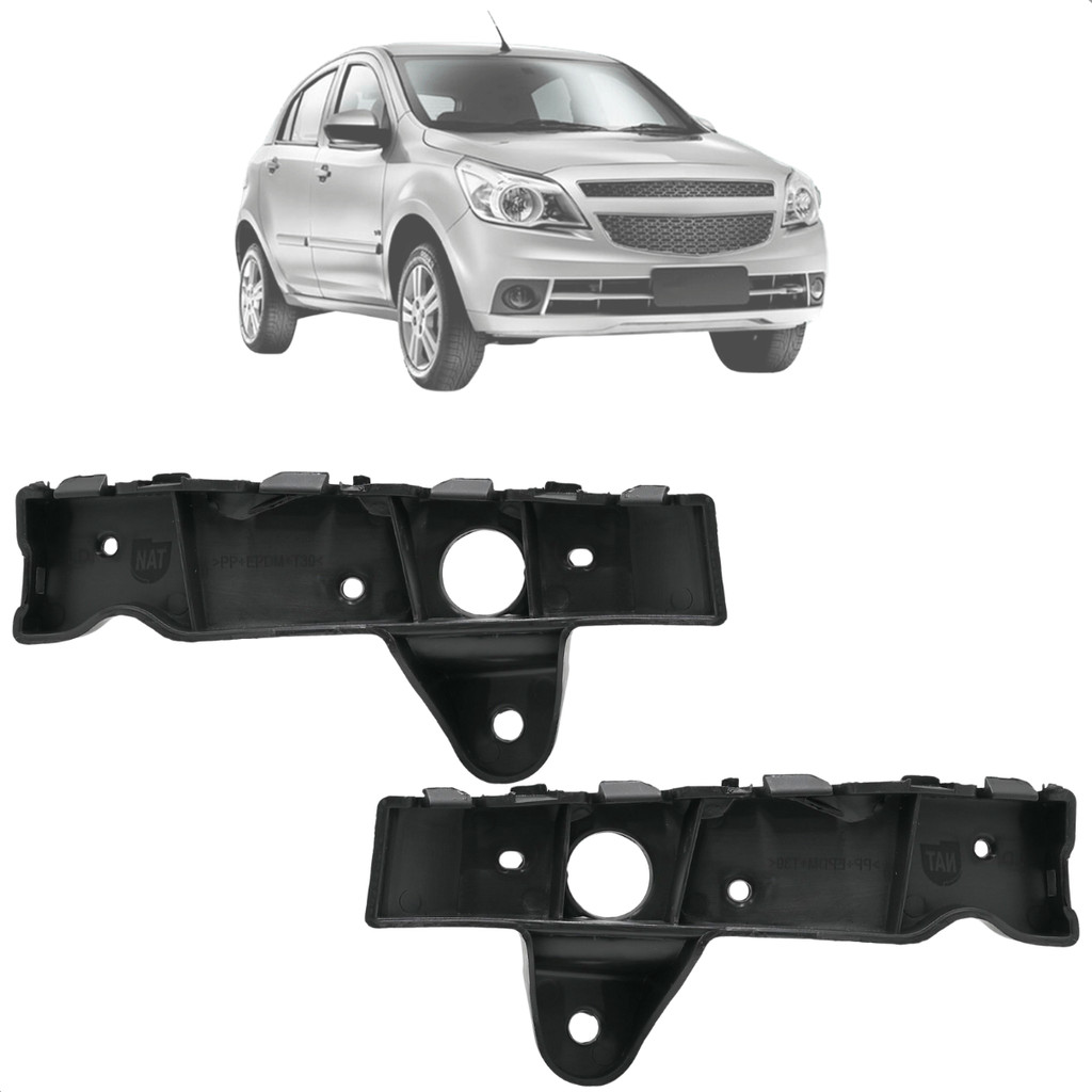 Kit 2 Guia Para-choque Dianteiro Agile 2010 Até 2014 Montana 2011 Até 2021 em Oferta na Shopee