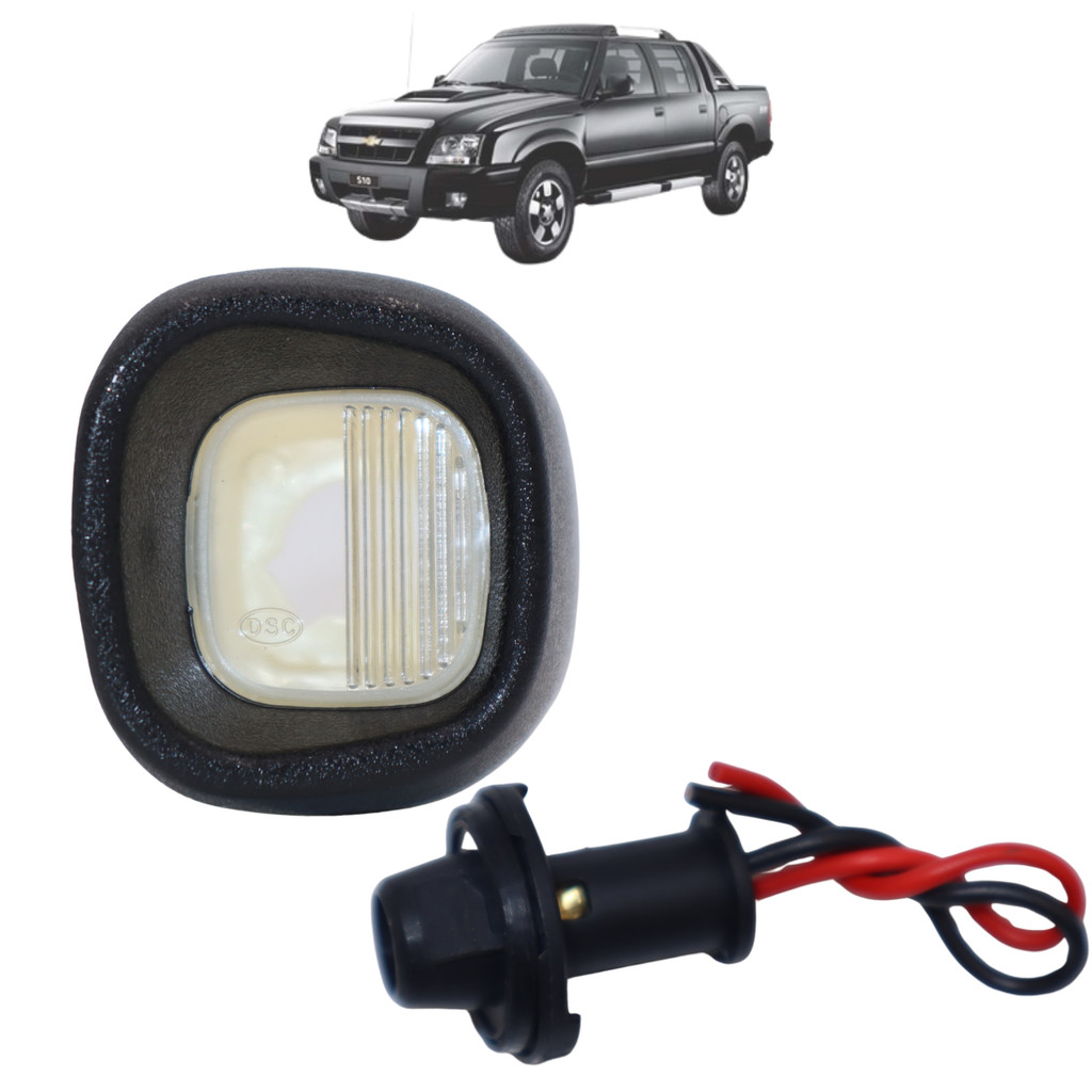 Lanterna de Placa S10 2001 A 2009 2010 2011 Com Soquete Luz
