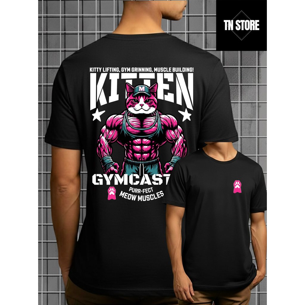 Camiseta Fitness Academia Gym Treino Esporte Camisa Blusa Unissex Masculino Feminino 100% Algodão Preto Branco Plus Size